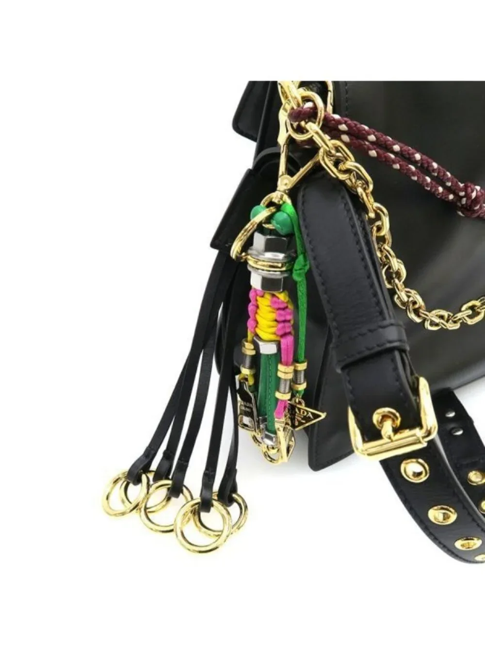 Prada Soft Sound Shoulder Bag Black Nappa Leather